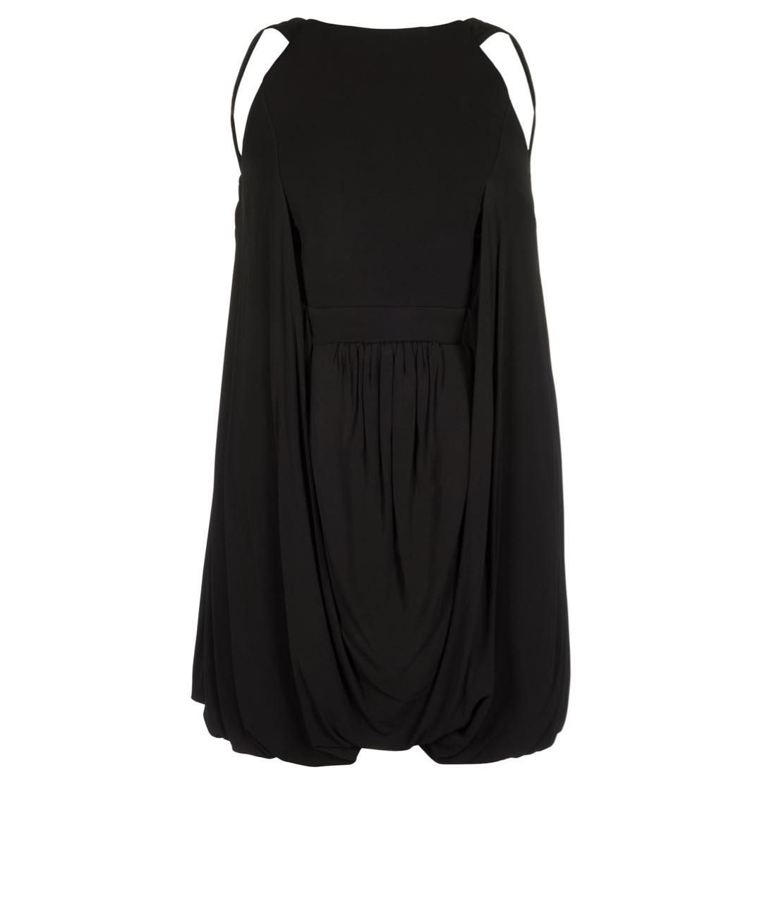 BALENCIAGA Черное вискозное коктейльное платье, фото 1