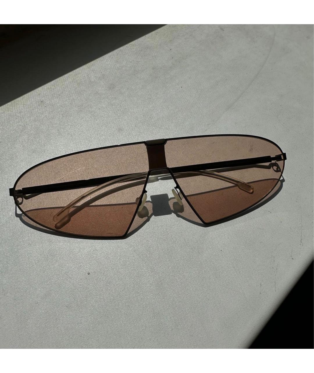 MYKITA Коричневые металлические солнцезащитные очки, фото 2