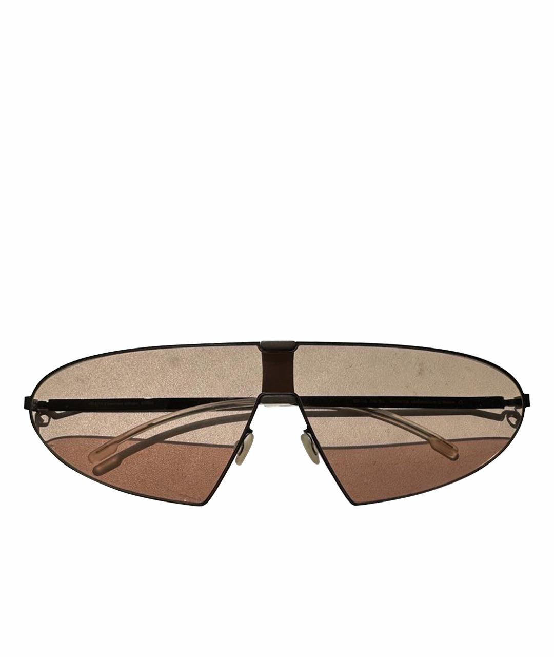 MYKITA Коричневые металлические солнцезащитные очки, фото 1