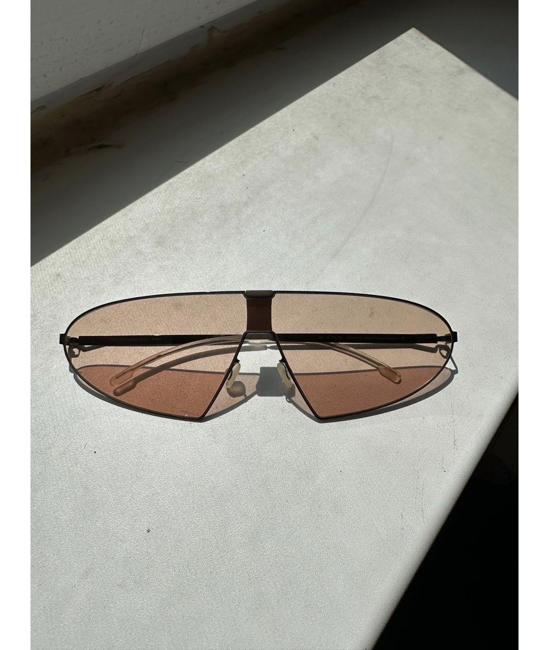 MYKITA Коричневые металлические солнцезащитные очки, фото 5