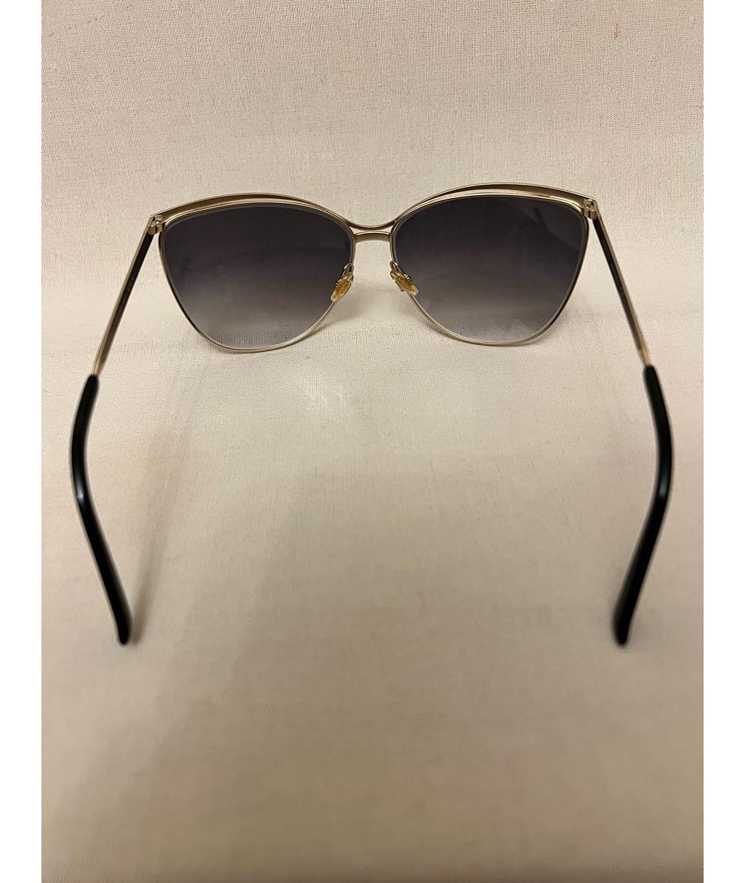GUCCI Черные металлические солнцезащитные очки, фото 6