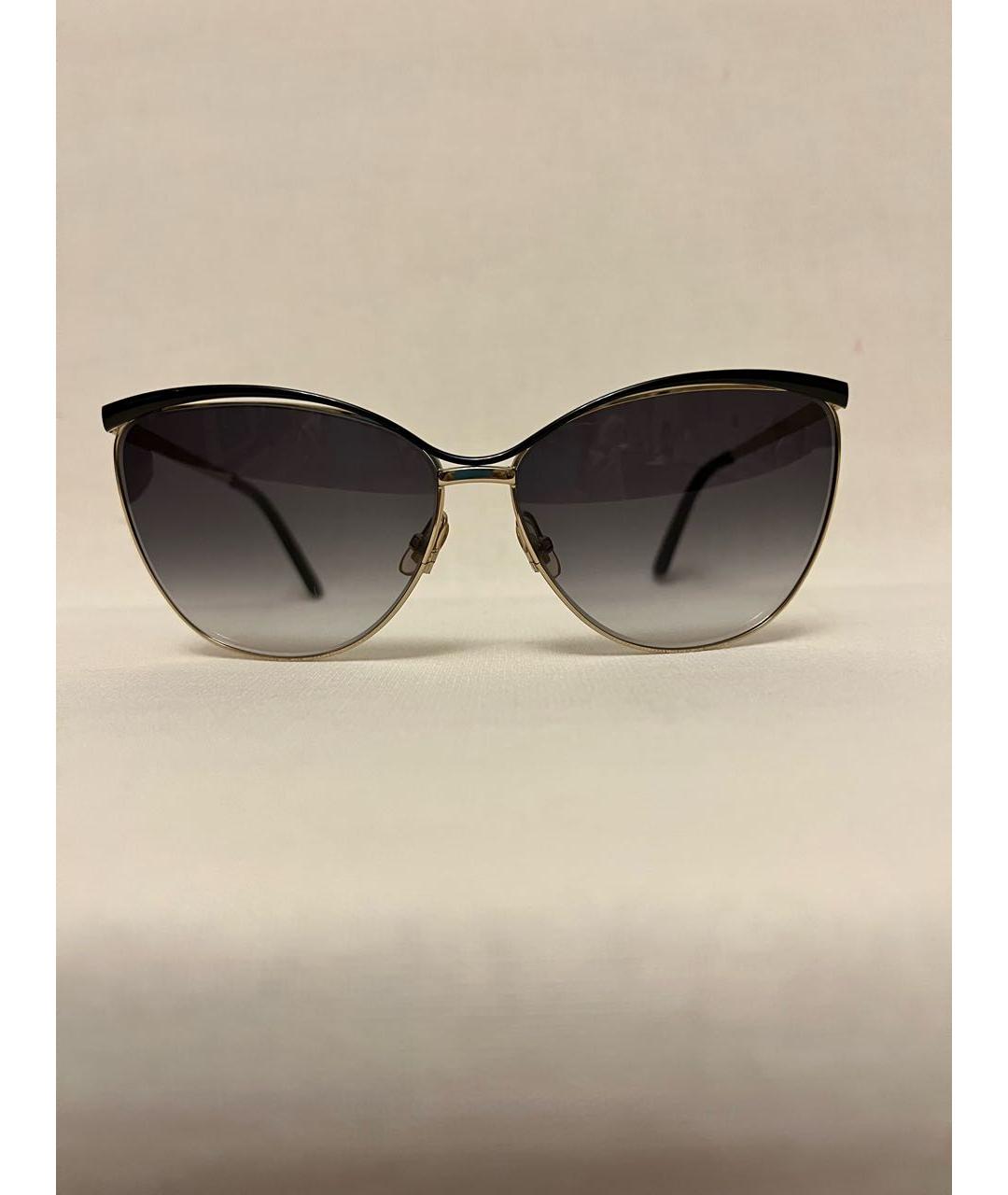 GUCCI Черные металлические солнцезащитные очки, фото 9