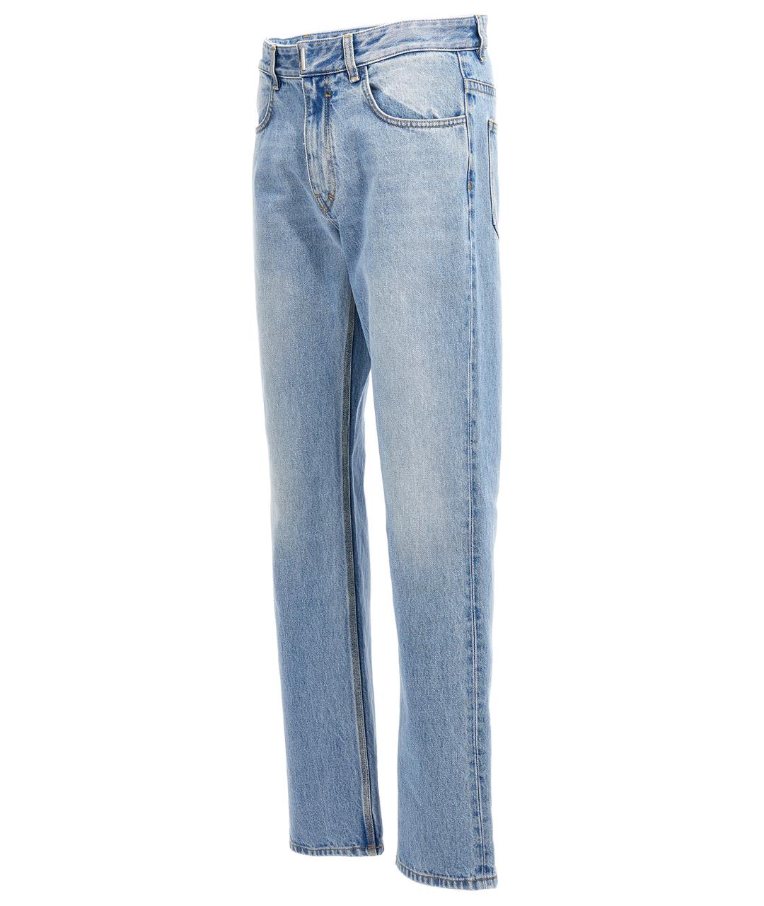 GIVENCHY Голубые хлопковые прямые джинсы, фото 3