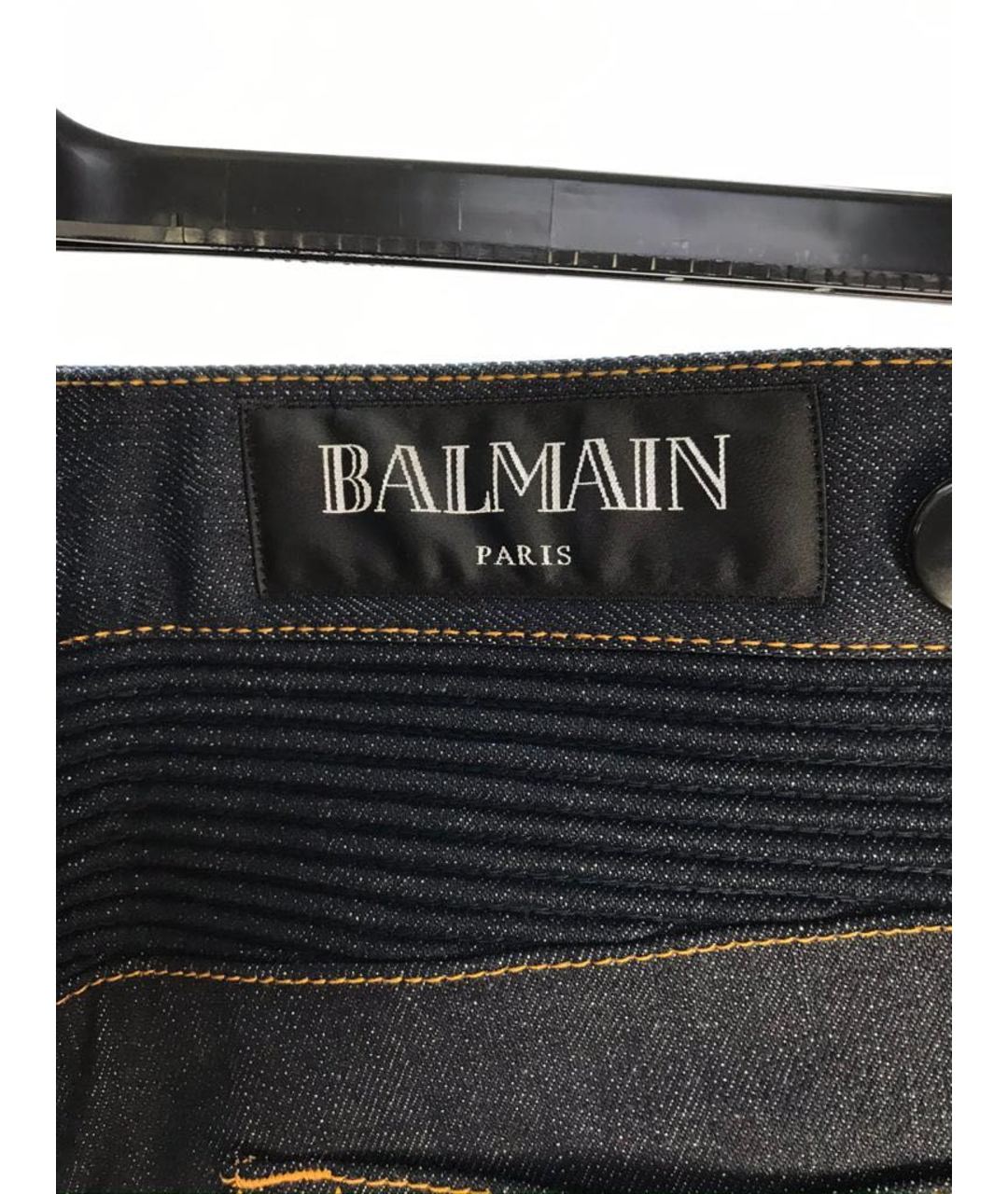 BALMAIN Синие прямые джинсы, фото 4