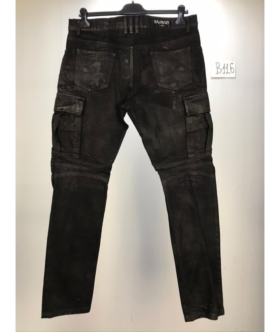 BALMAIN Черные прямые джинсы, фото 2