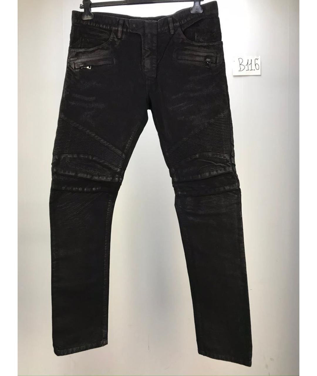 BALMAIN Черные прямые джинсы, фото 5