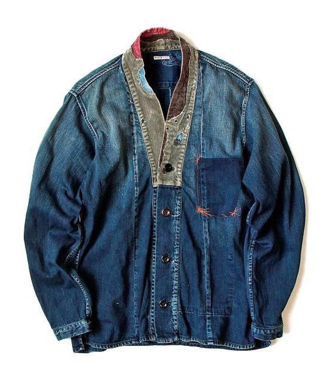 Kapital Синий деним пиджак, фото 8