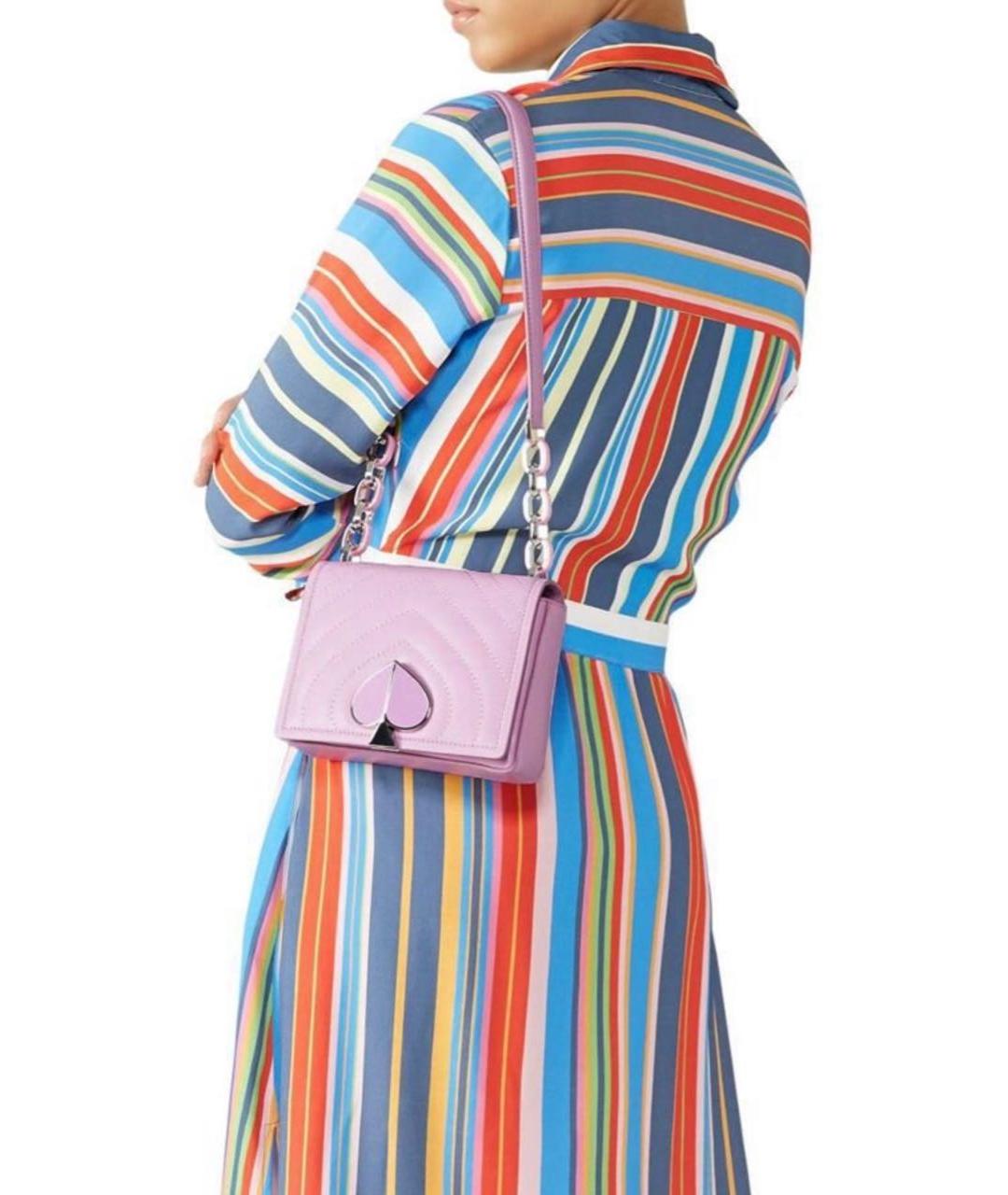 KATE SPADE Фиолетовая кожаная сумка через плечо, фото 3