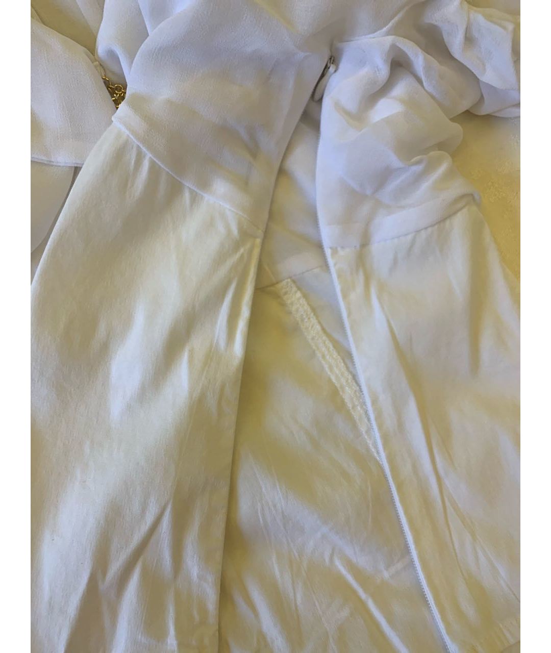 ELISABETTA FRANCHI Белая полиамидовая рубашка, фото 8