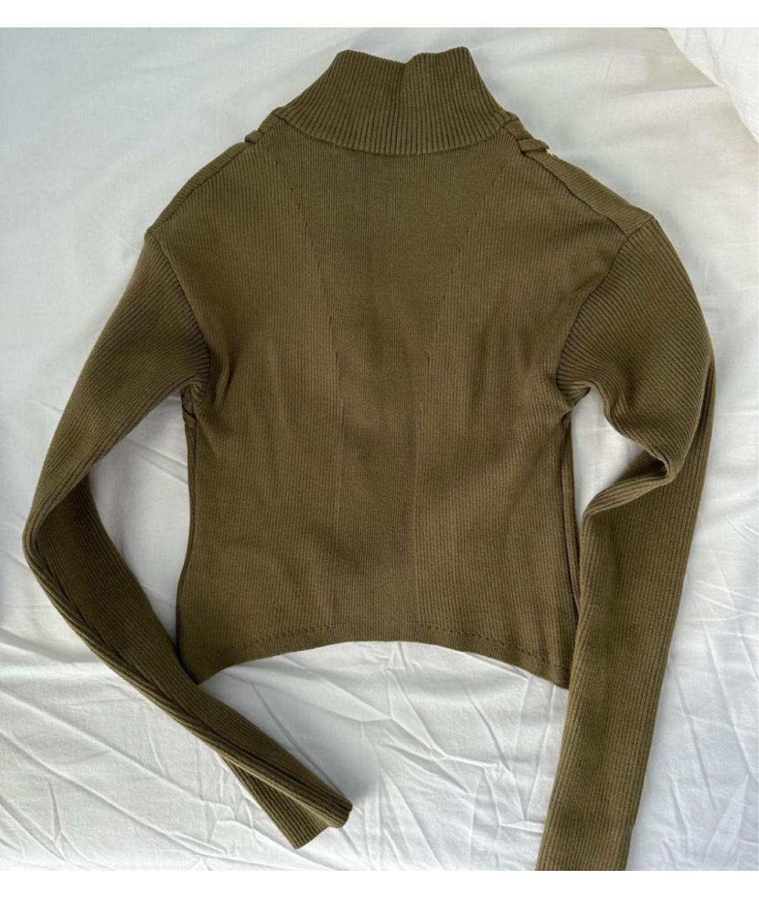 JACQUEMUS Хаки вискозный джемпер / свитер, фото 2