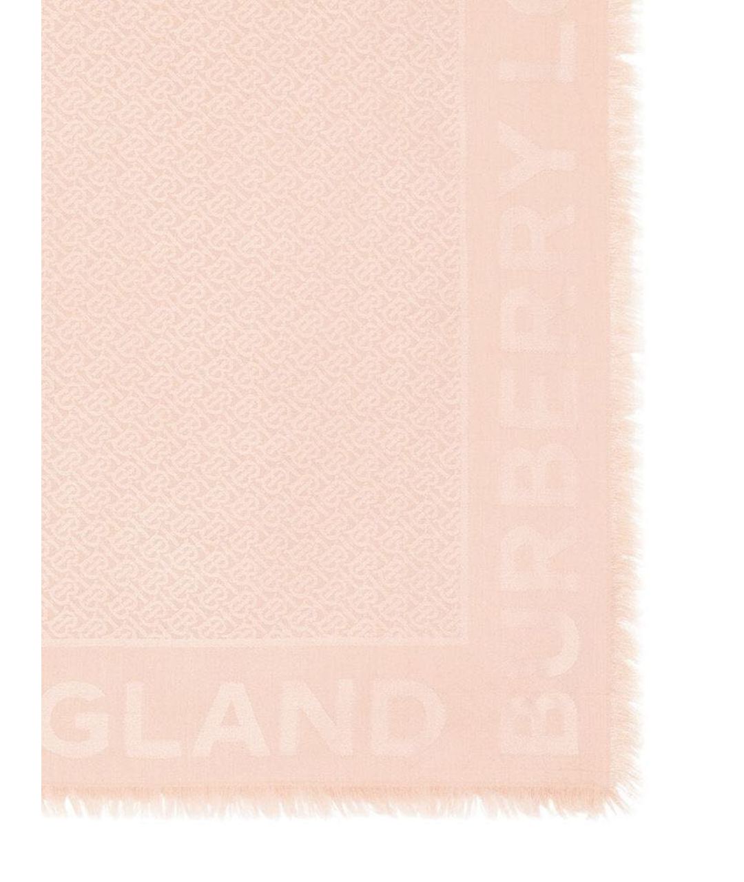 BURBERRY LONDON Розовый шерстяной шарф, фото 2