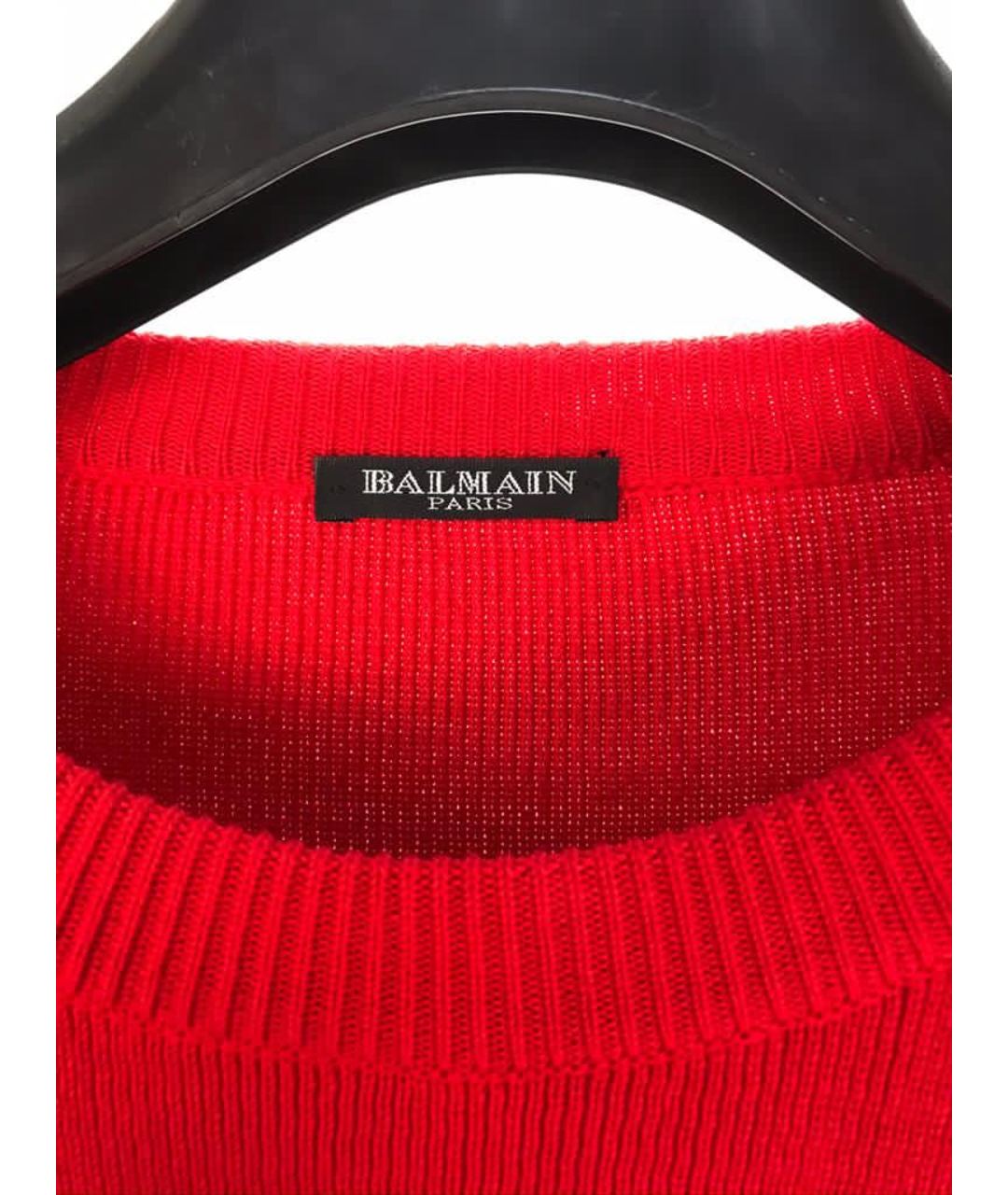 BALMAIN Красный джемпер / свитер, фото 5