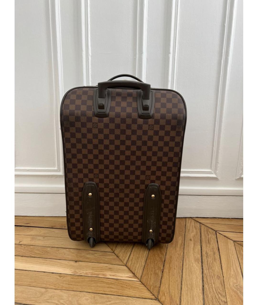 LOUIS VUITTON Коричневый чемодан, фото 4