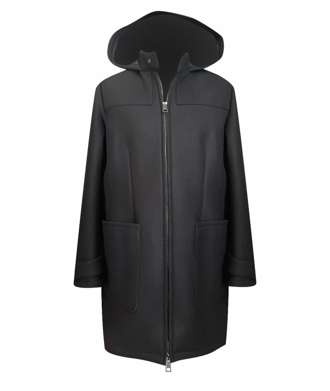CORNELIANI Черное шерстяное пальто, фото 1