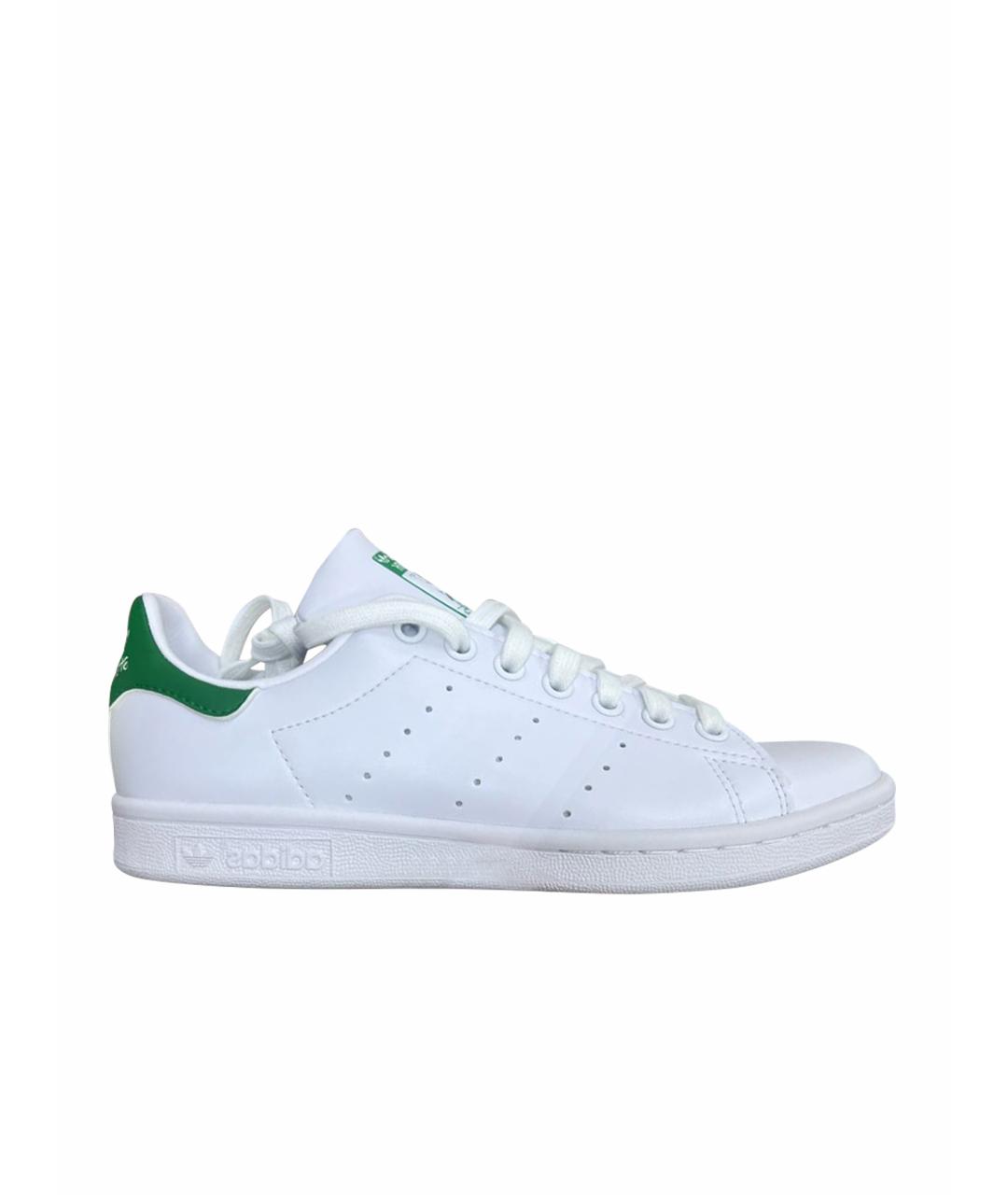 ADIDAS Белые кожаные кеды, фото 1