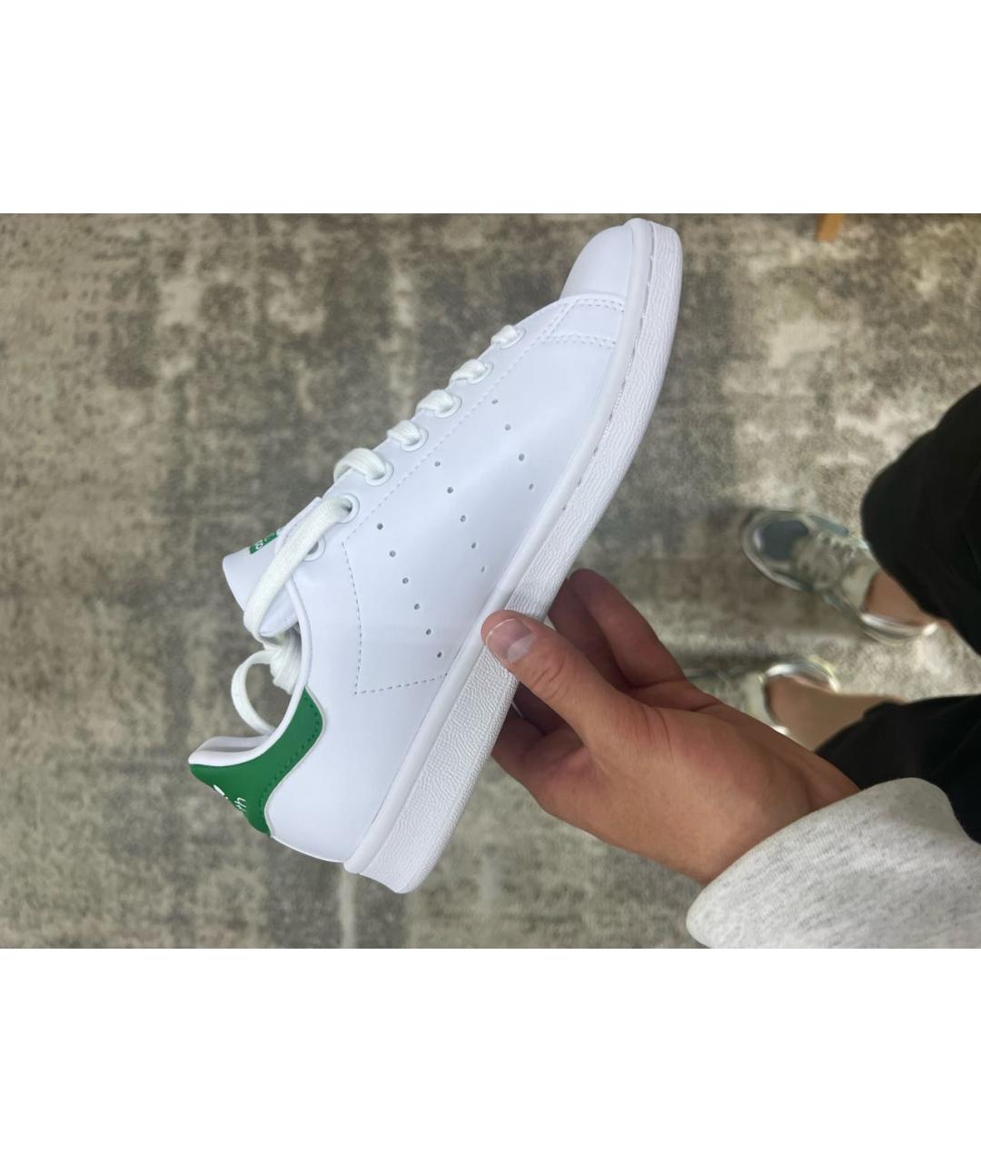 ADIDAS Белые кожаные кеды, фото 3