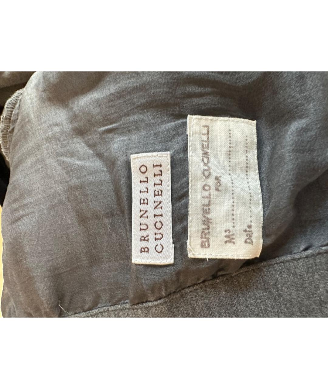 BRUNELLO CUCINELLI Серый хлопковый жакет/пиджак, фото 3