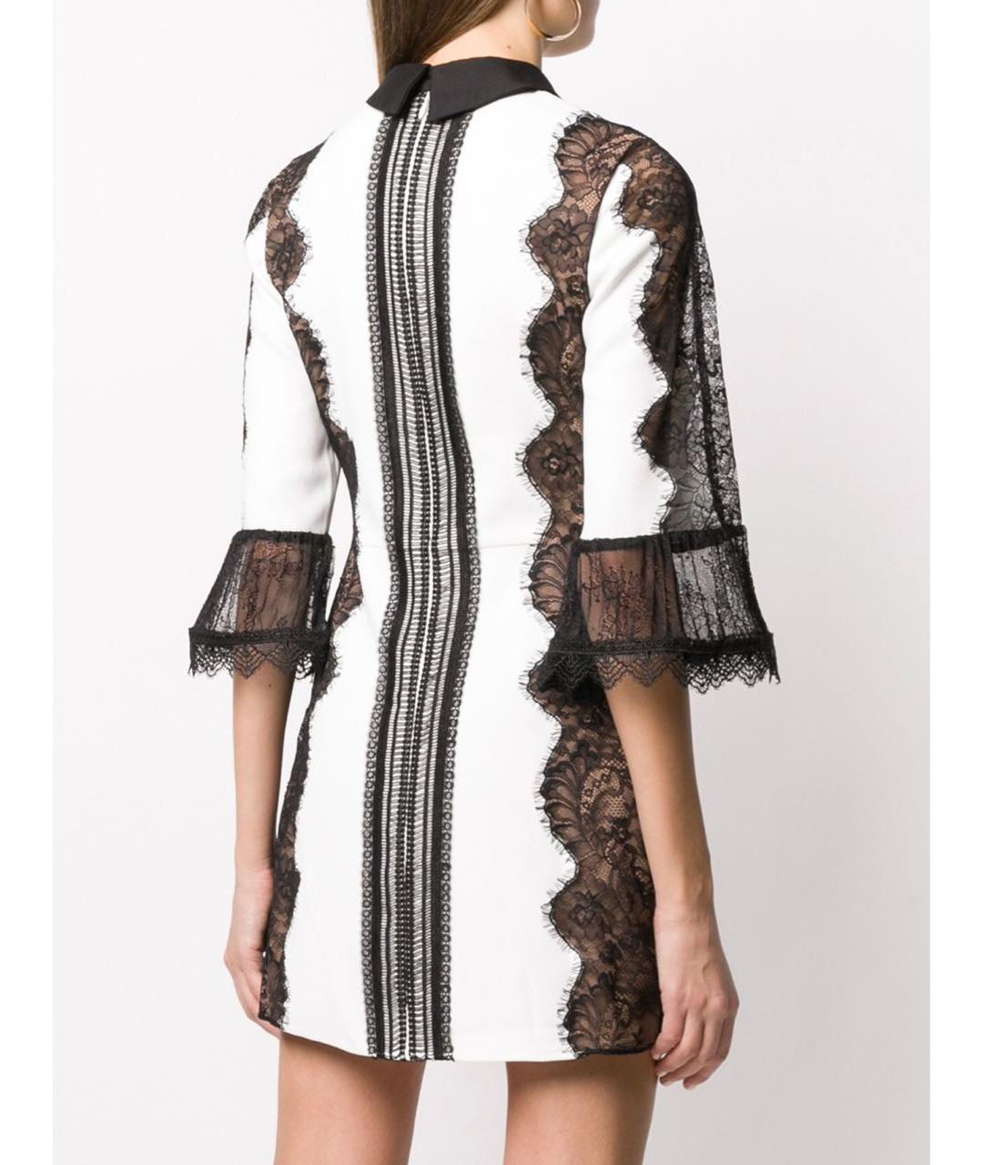 SELF-PORTRAIT Белое полиэстеровое коктейльное платье, фото 2