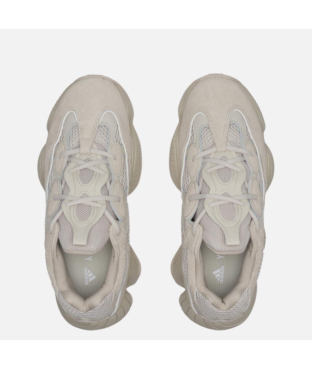 ADIDAS YEEZY Бежевые замшевые кроссовки, фото 4