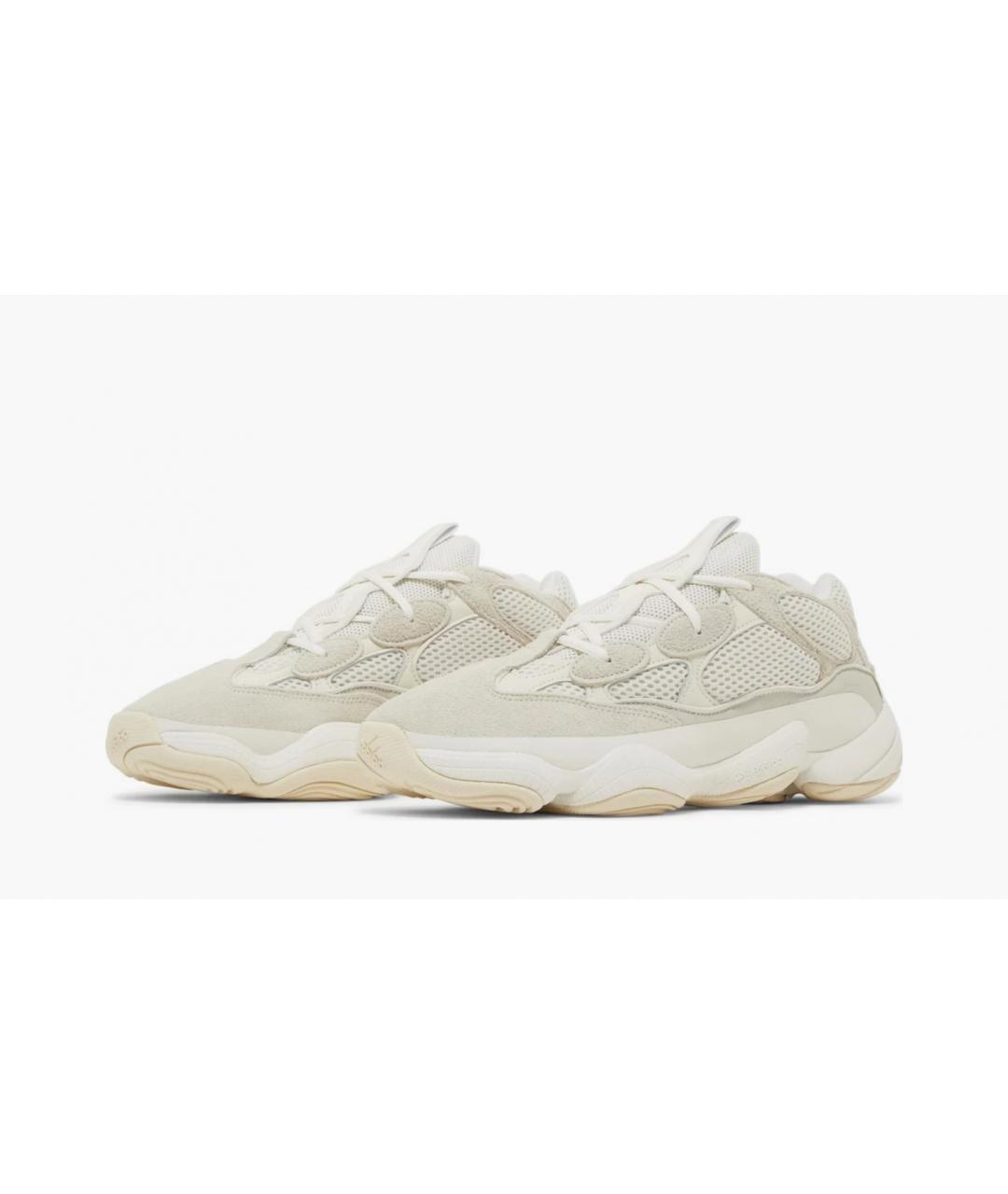 ADIDAS YEEZY Бежевые замшевые кроссовки, фото 6