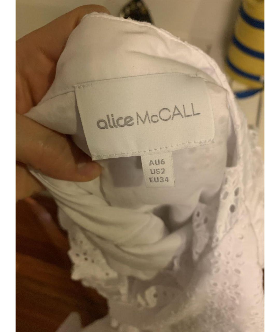ALICE MCCALL Белое хлопковое платье, фото 4