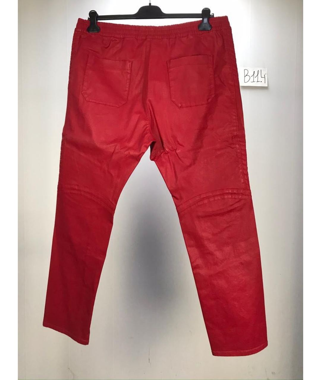 BALMAIN Красные повседневные брюки, фото 2