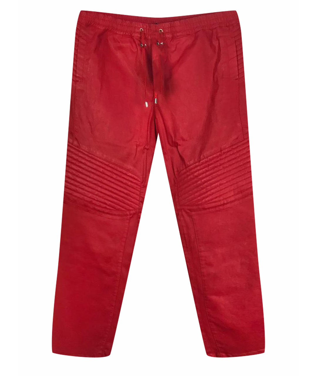 BALMAIN Красные повседневные брюки, фото 1