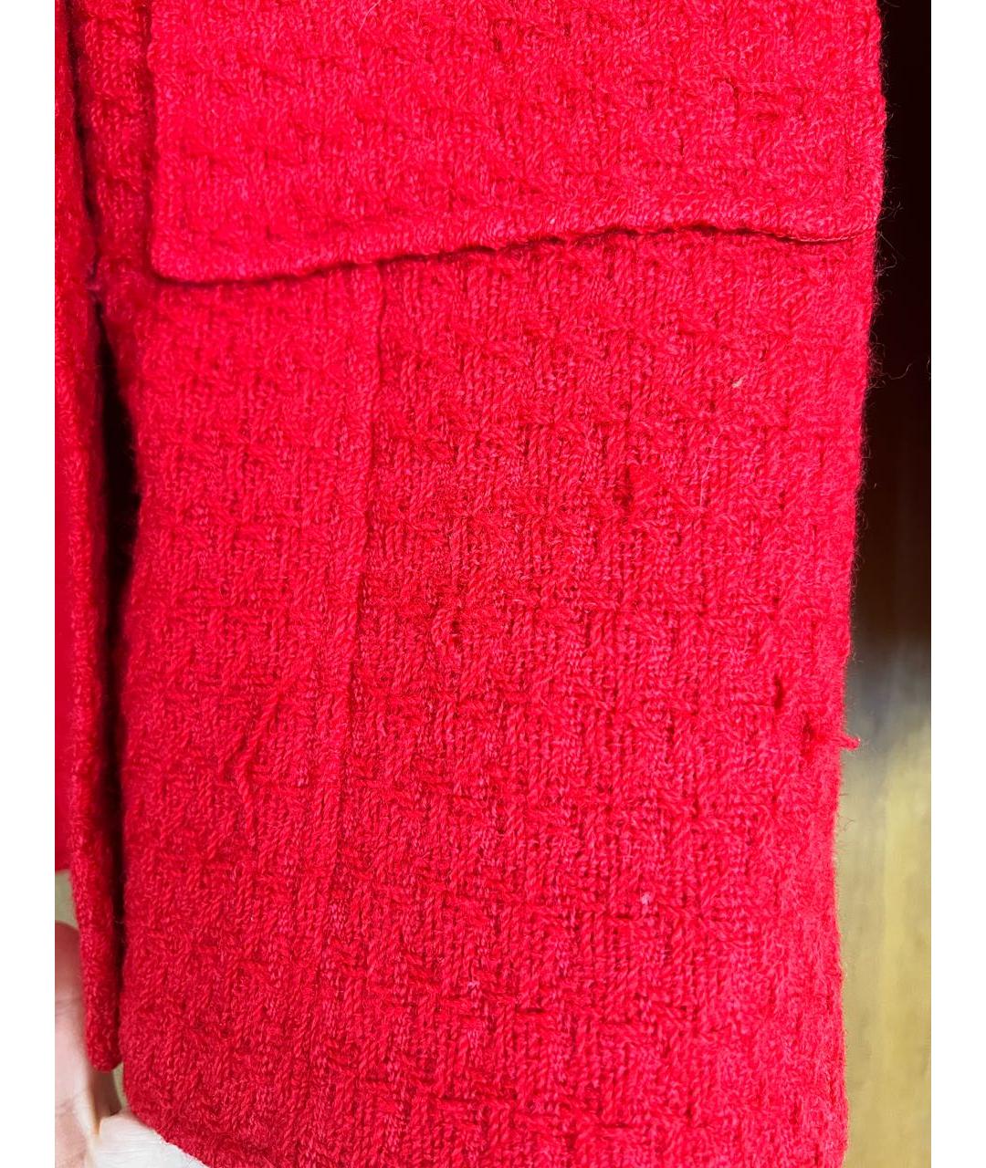 CHANEL PRE-OWNED Красный хлопковый костюм с юбками, фото 5