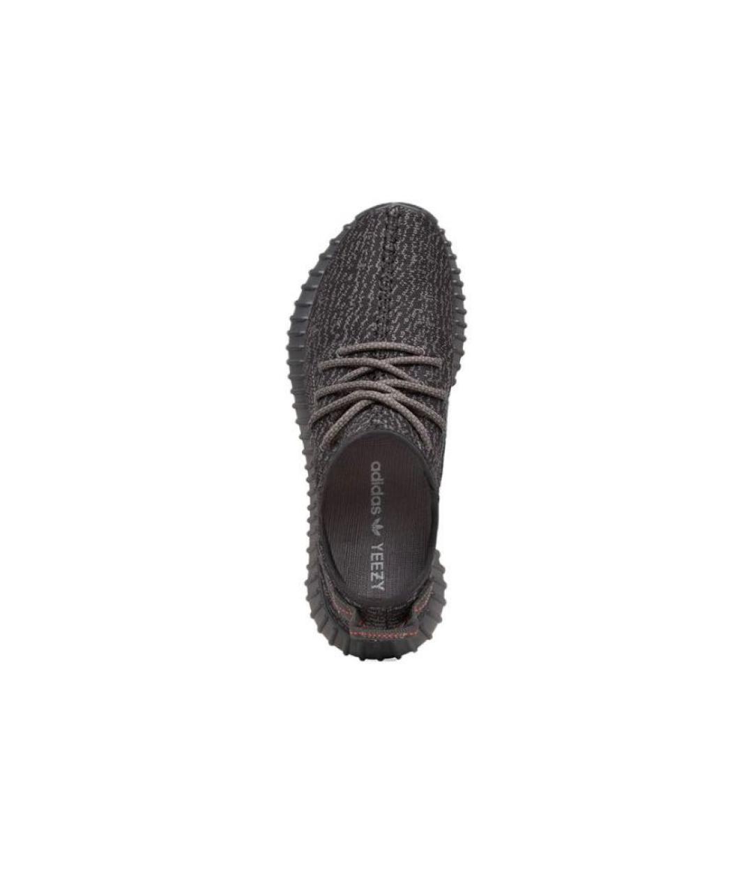 ADIDAS YEEZY Черные текстильные низкие кроссовки / кеды, фото 3