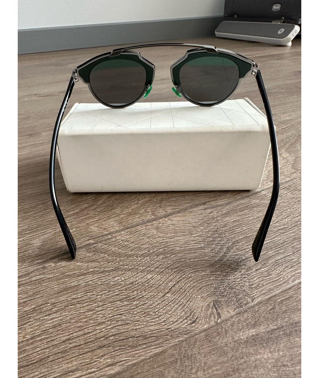CHRISTIAN DIOR PRE-OWNED Зеленые солнцезащитные очки, фото 6