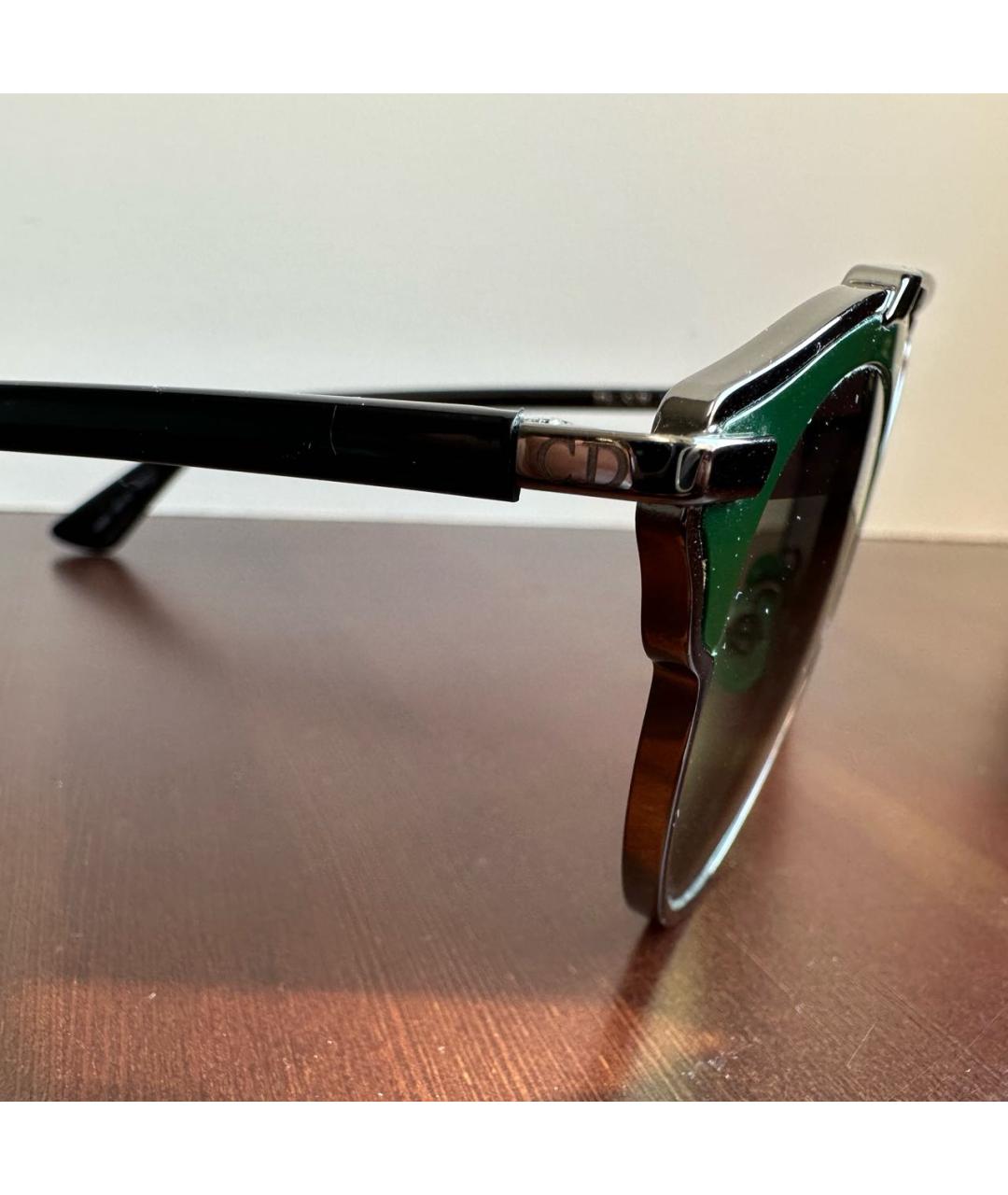 CHRISTIAN DIOR PRE-OWNED Зеленые солнцезащитные очки, фото 3