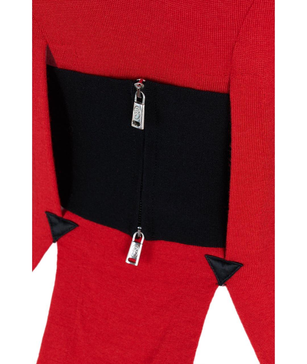 JC DE CASTELBAJAC VINTAGE Красный шерстяной джемпер / свитер, фото 7