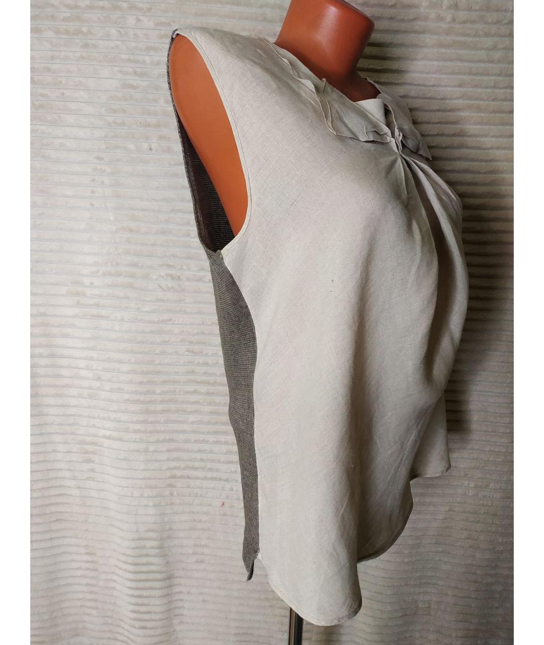 LAMBERTO LOSANI Белая блузы, фото 5