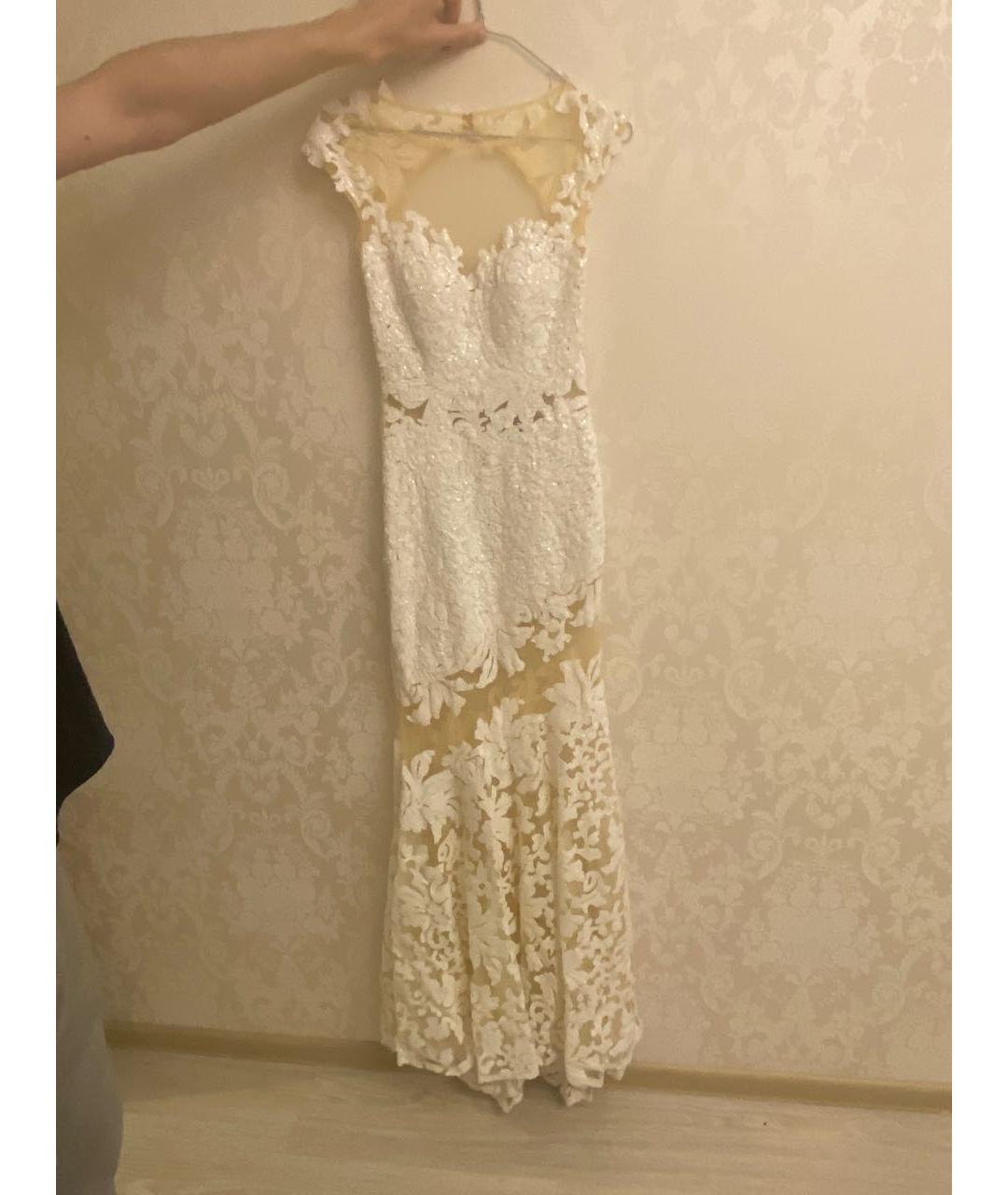 JOVANI Белое вечернее платье, фото 8