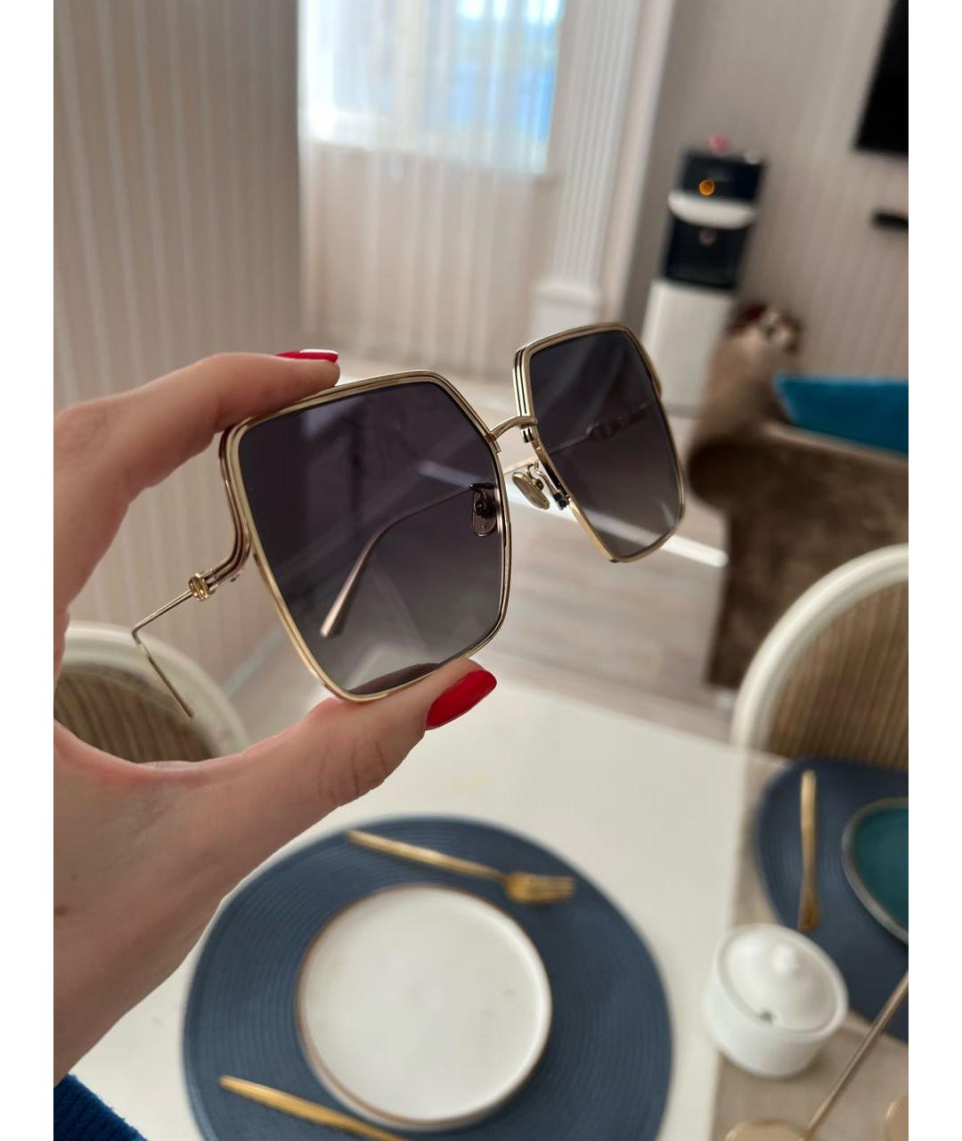 CHRISTIAN DIOR Металлические солнцезащитные очки, фото 2
