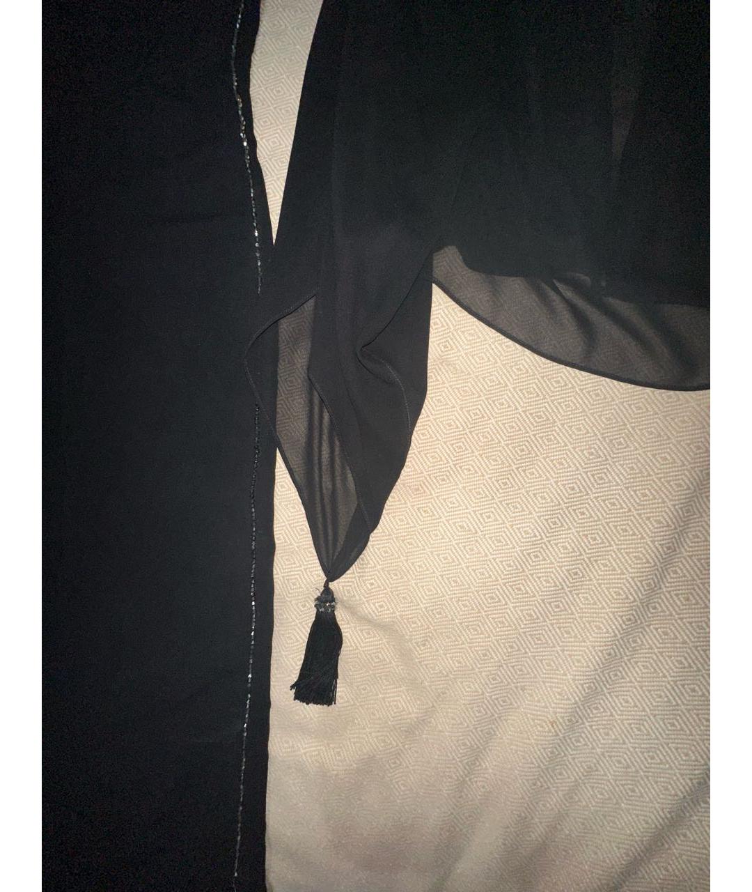 MARINA RINALDI Черное вискозное вечернее платье, фото 7