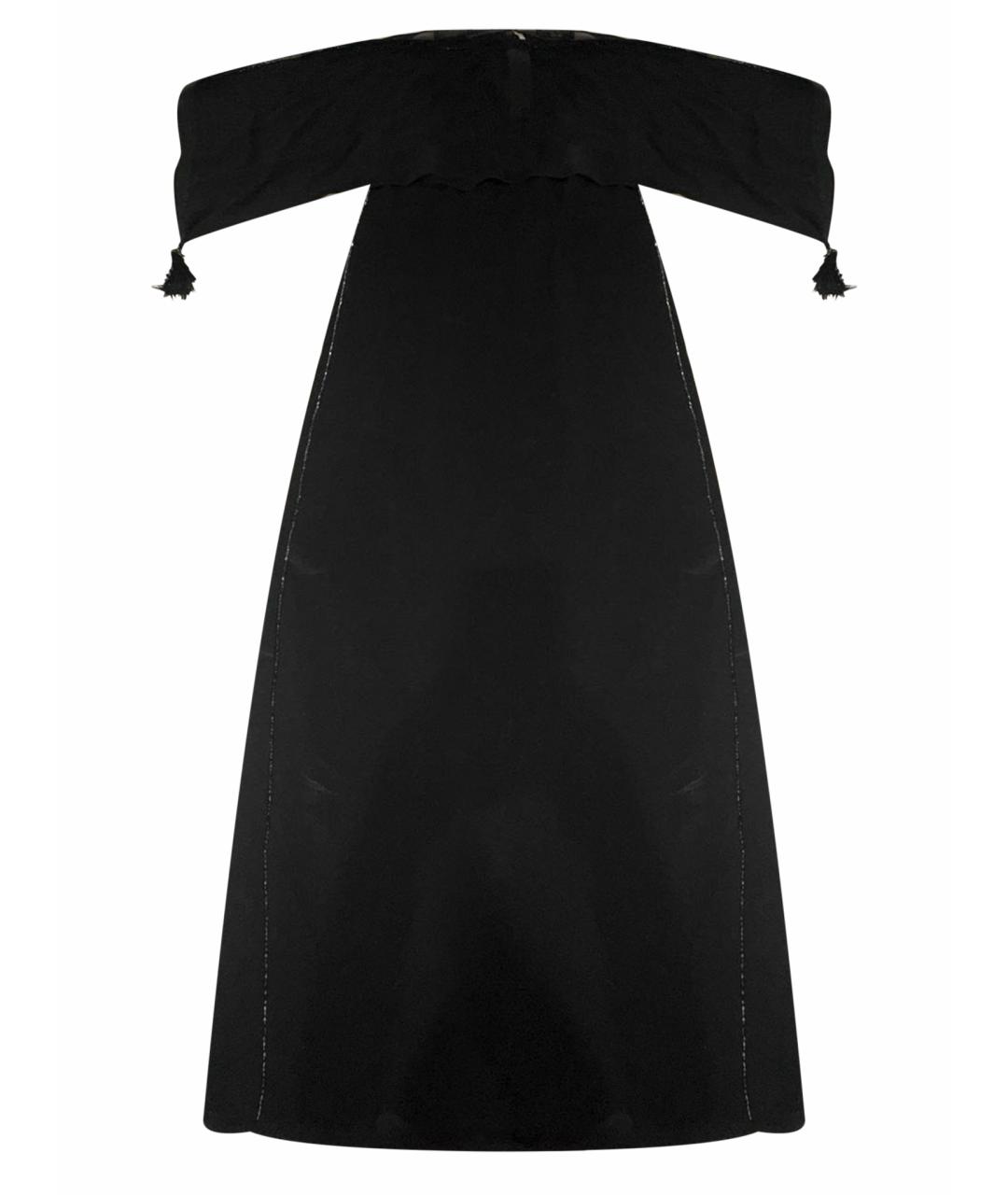 MARINA RINALDI Черное вискозное вечернее платье, фото 1