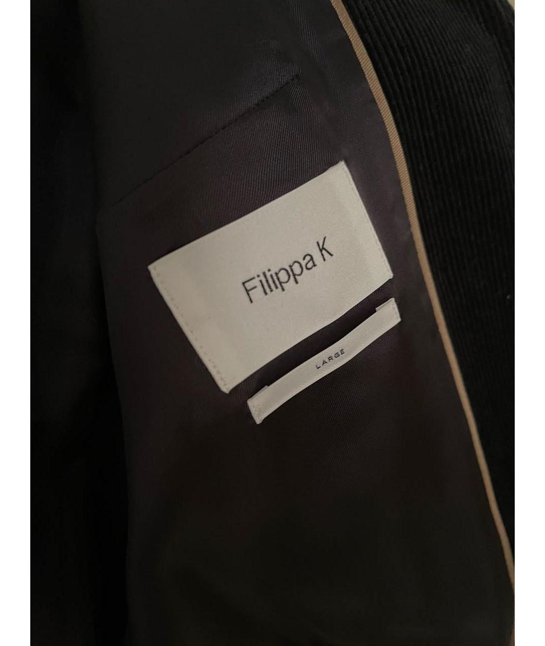 FILIPPA-K Черный хлопковый жакет/пиджак, фото 4