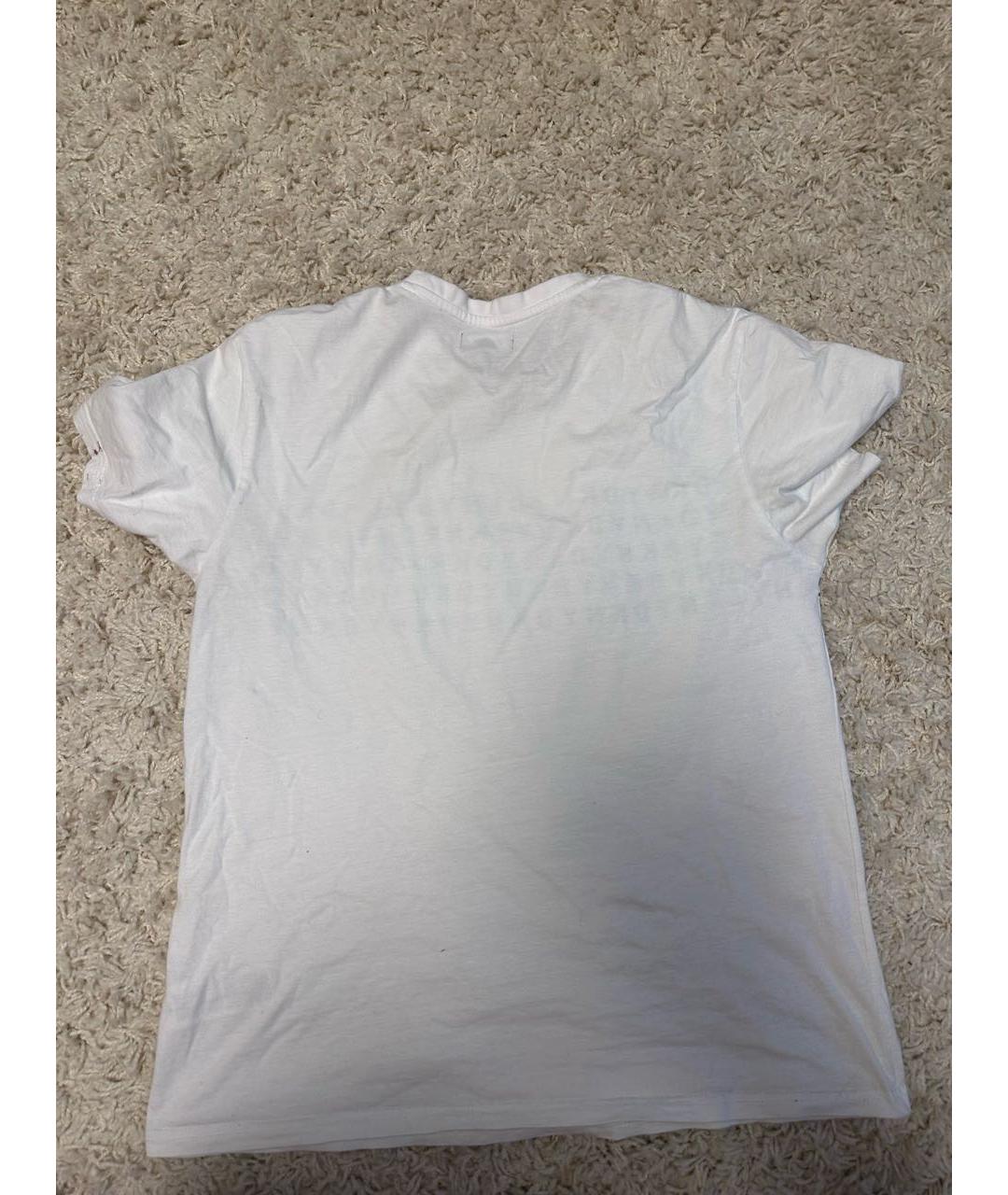 DKNY Белая атласная футболка, фото 2