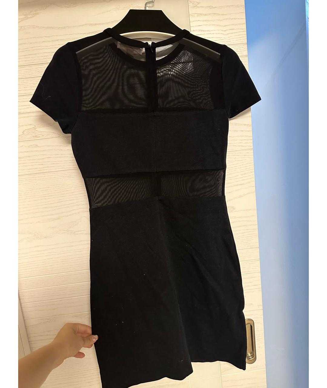 MICHAEL MICHAEL KORS Черное атласное вечернее платье, фото 2