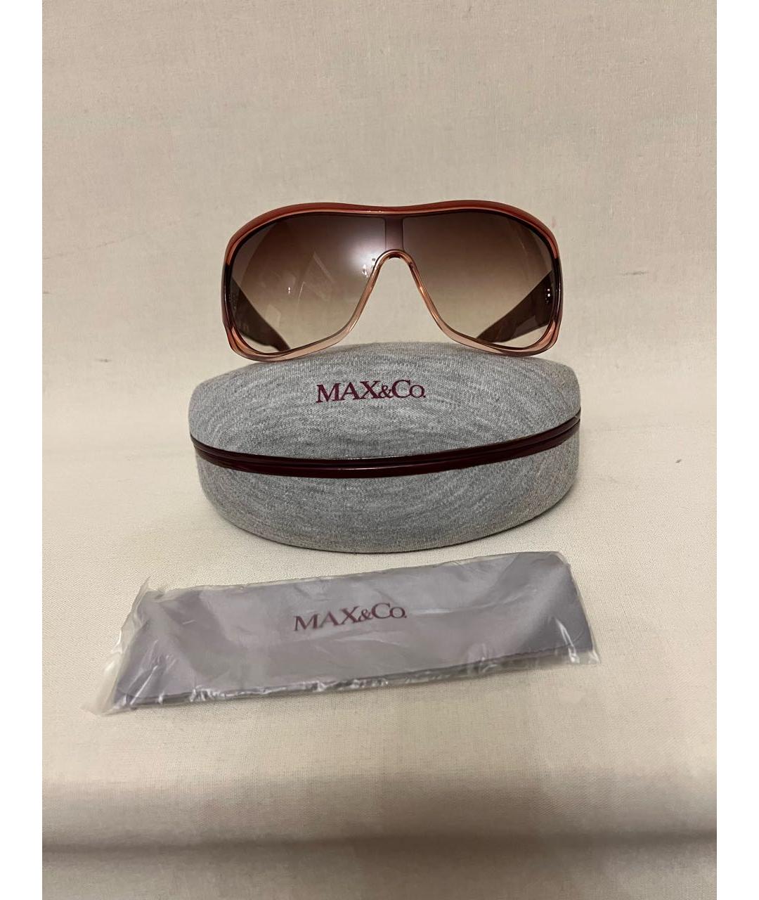 MAX&CO Бордовые пластиковые солнцезащитные очки, фото 4