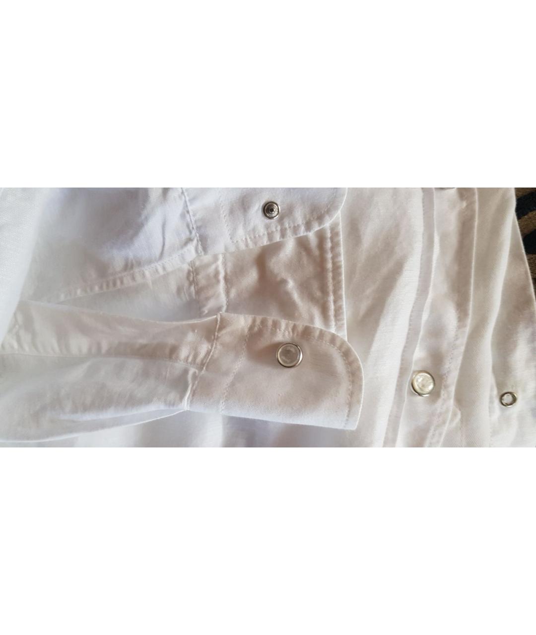 BRIONI Белая льняная кэжуал рубашка, фото 4