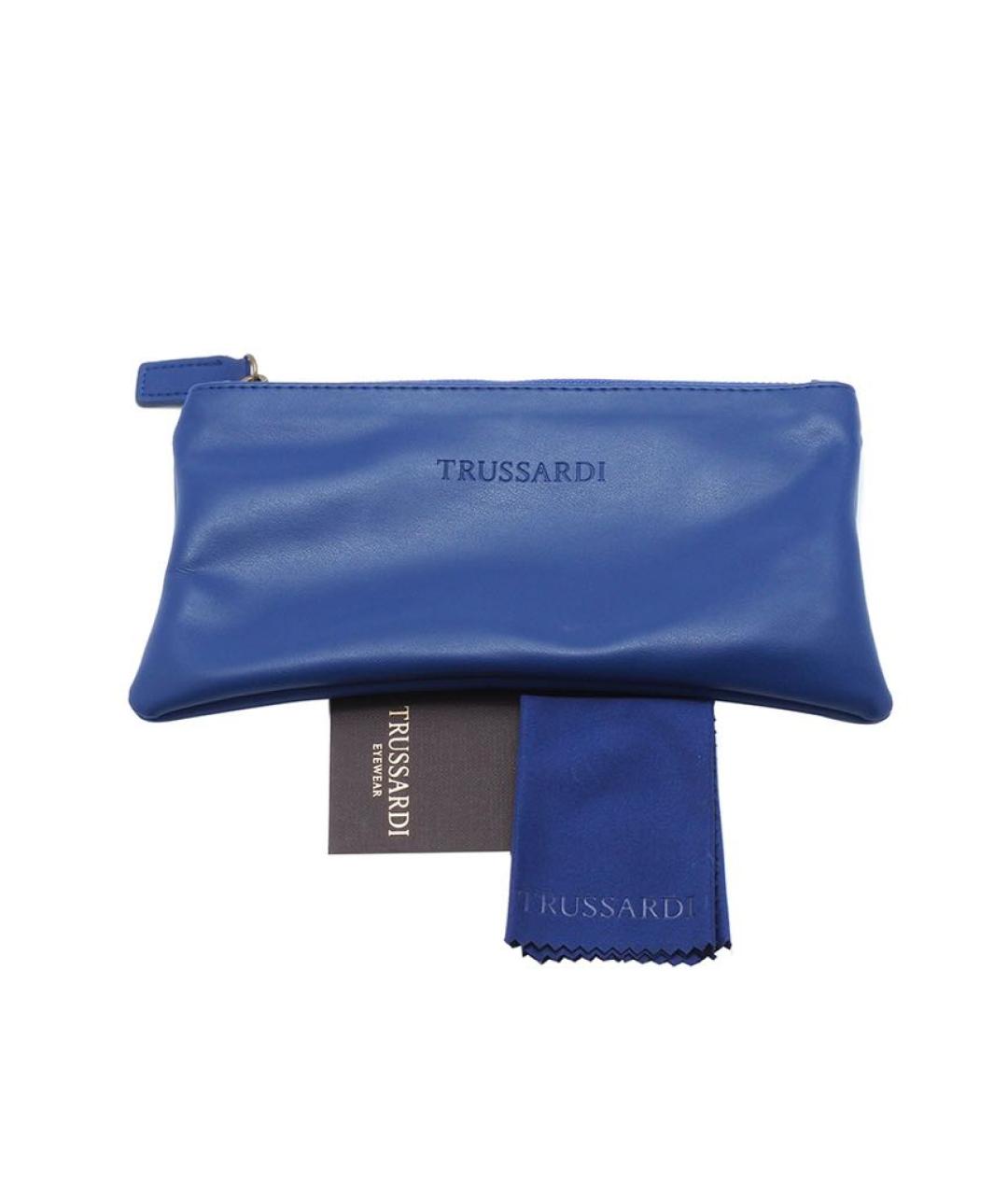 TRUSSARDI Черные пластиковые солнцезащитные очки, фото 4