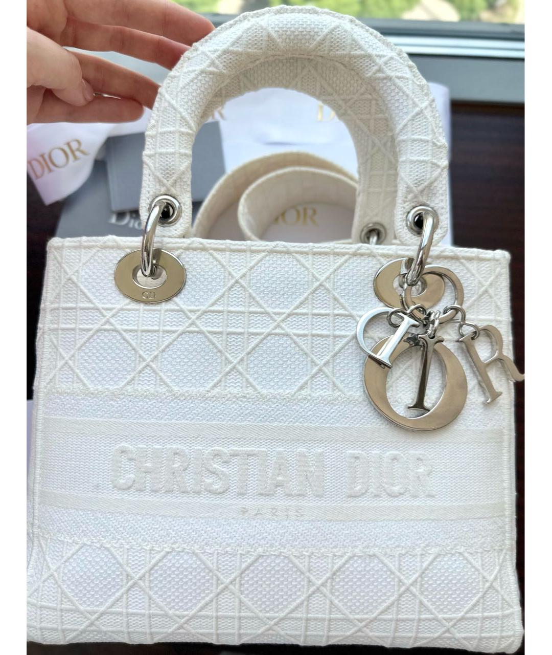 CHRISTIAN DIOR Тканевая сумка с короткими ручками, фото 8