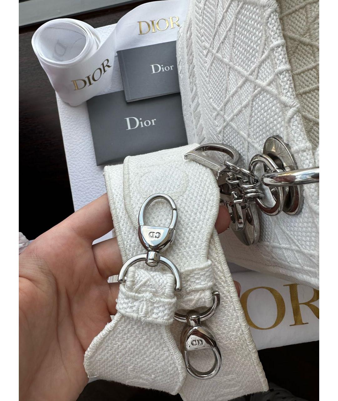 CHRISTIAN DIOR Тканевая сумка с короткими ручками, фото 5