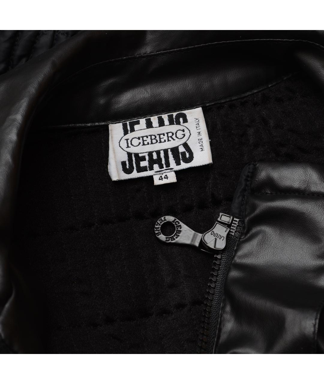 ICEBERG Черная синтетическая куртка, фото 4