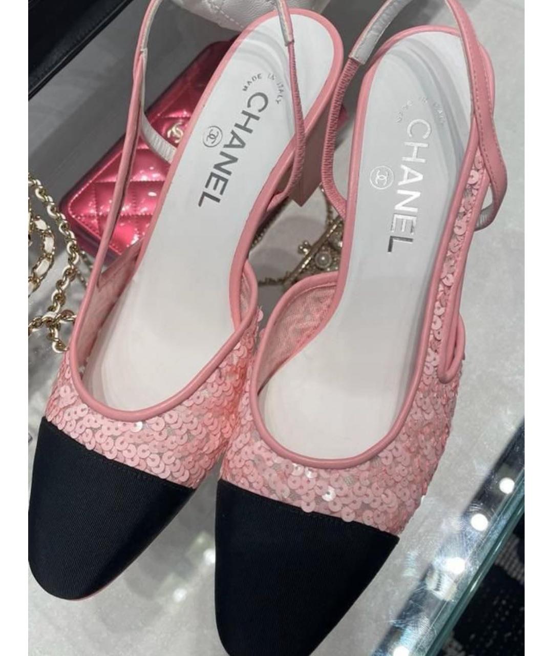 CHANEL Розовые туфли, фото 6