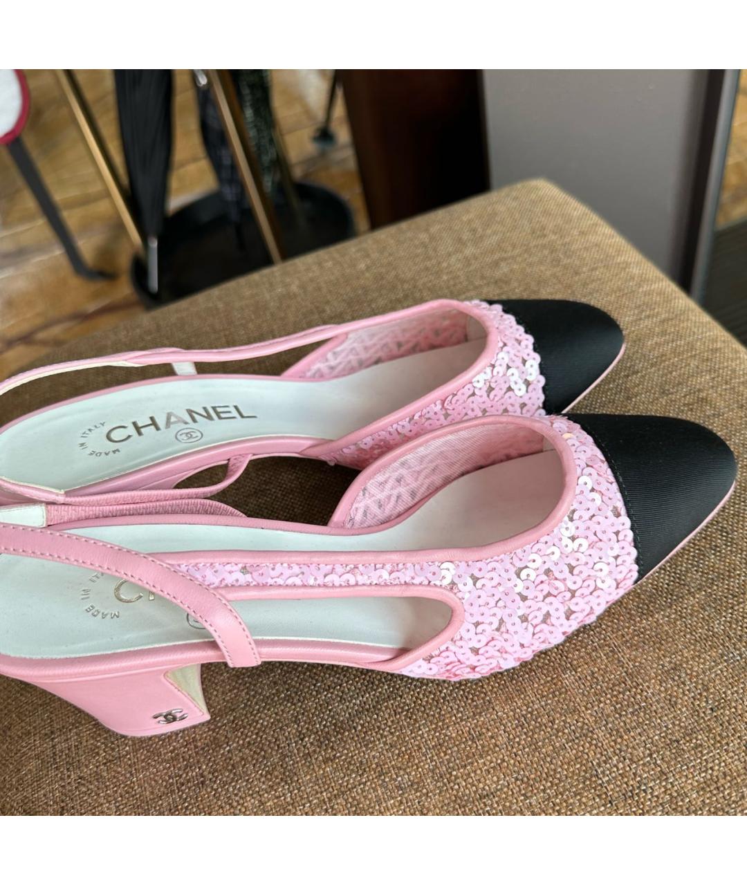CHANEL Розовые туфли, фото 5