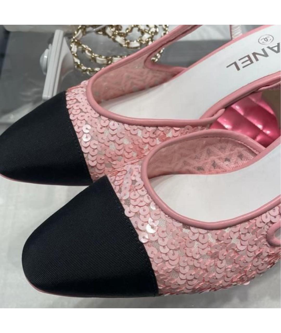 CHANEL Розовые туфли, фото 7