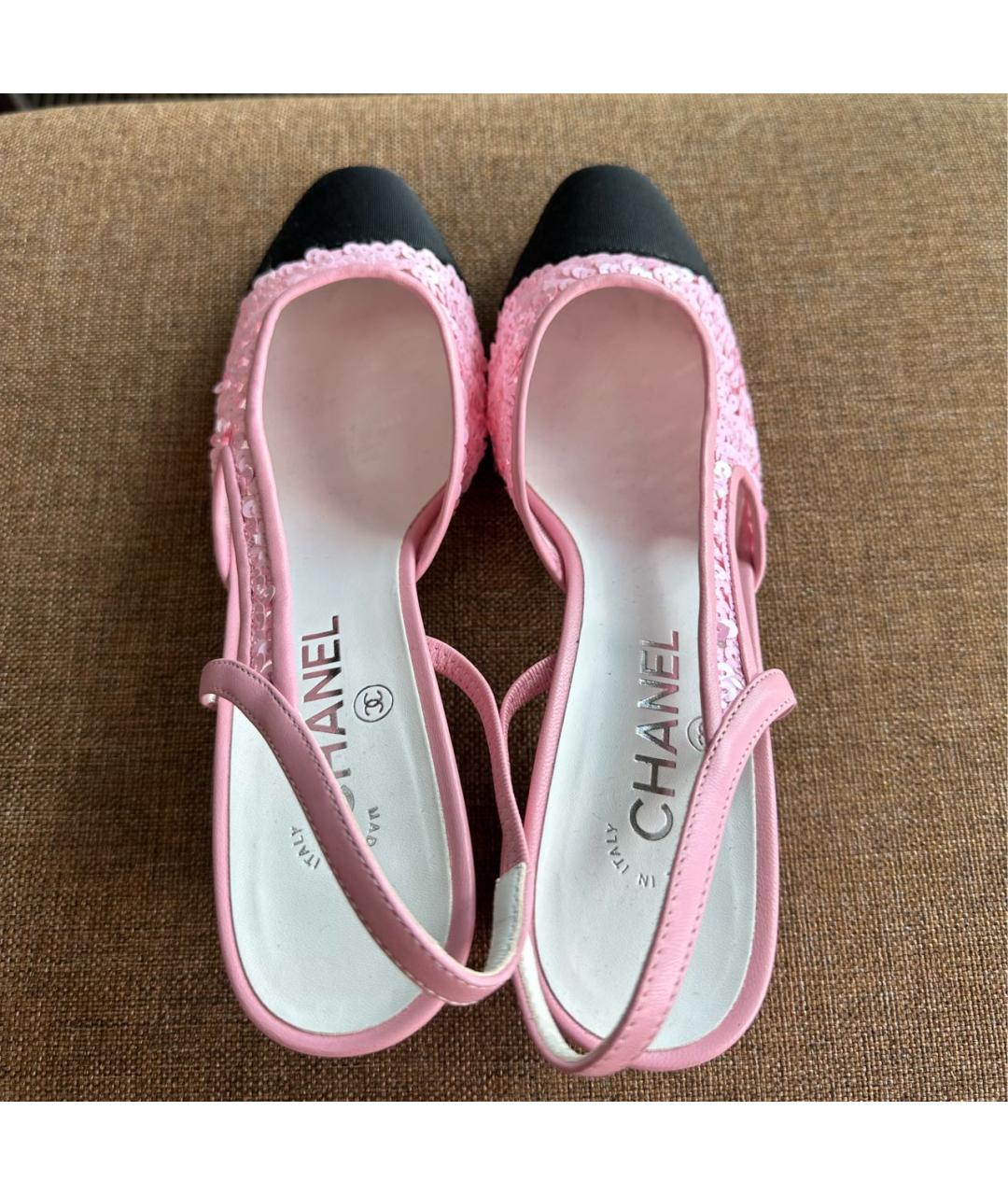 CHANEL Розовые туфли, фото 3